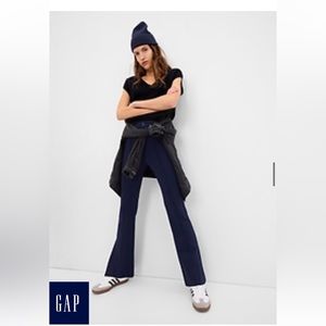 Gap High Rise Ponte Split Flare Pants